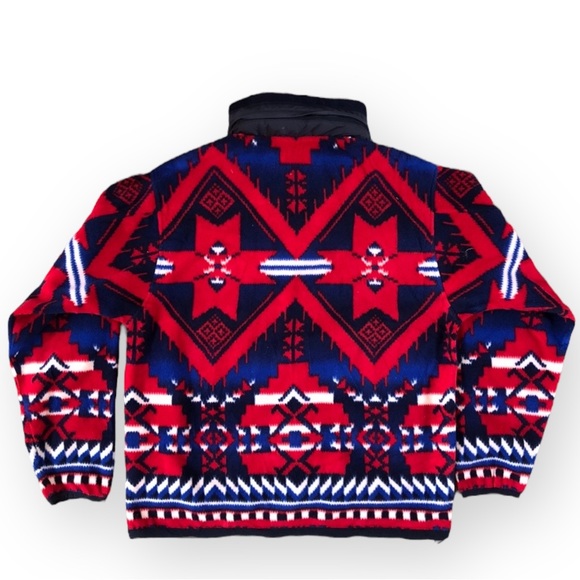 Rare Polo By Ralph Lauren Fleece Pullover Classic Americana - Size M - Picture 8 of 13
